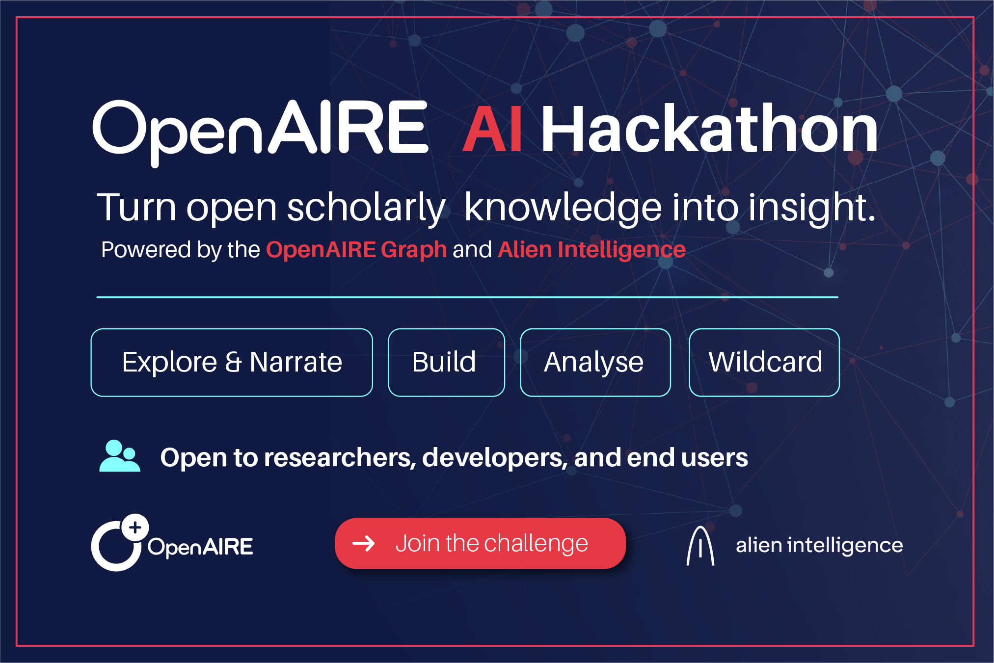 OpenAIRE AI Hackathon - Powered by Alien Intelligence
